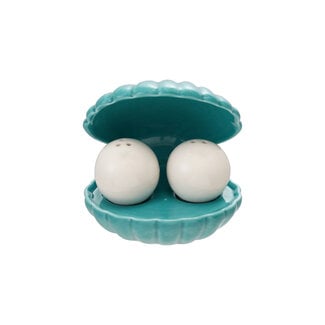 Stoneware Shell Salt & Pepper Shakers
