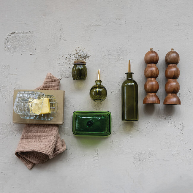 Pressed Glass Butter Dish