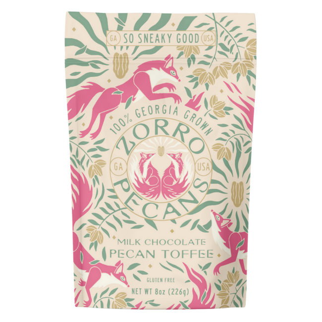 Zorro Pecans 8oz - Chocolate Toffee