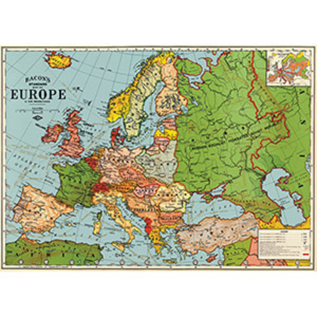 Cavallini Vintage Poster - Europe Map 3