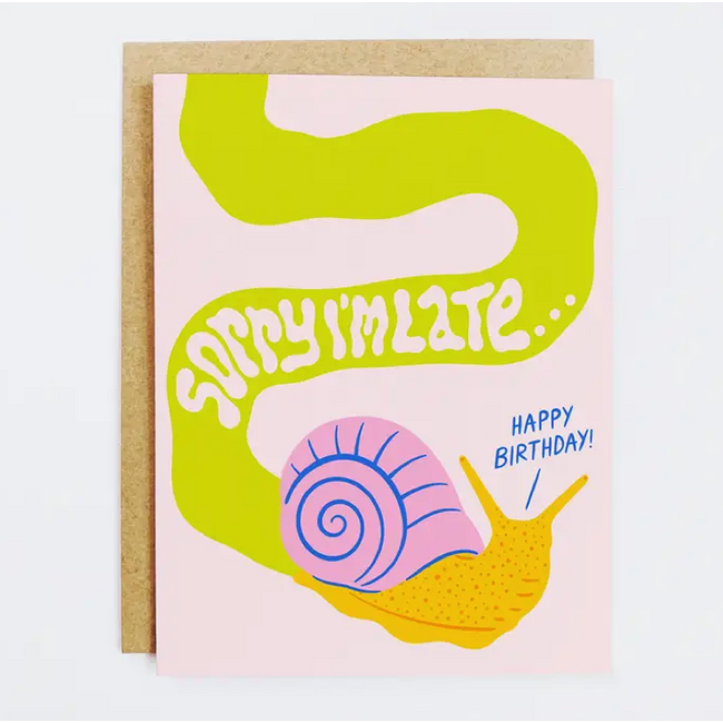 KANDS.CO Belated Birthday Snail Card