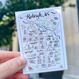 Emily Brooks Designs Emily Brooks Raleigh Map Magnet