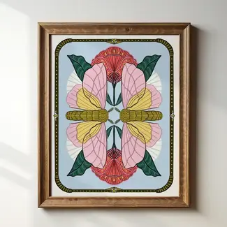 Tara Reed Rosy Maple Moths Art Print 8x10
