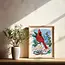 Tara Reed Carolina Cardinal w/Dogwood Art Print 8x10