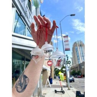 Zacto Glass Handblown Carolina Hurricanes Ornament - 3 Designs