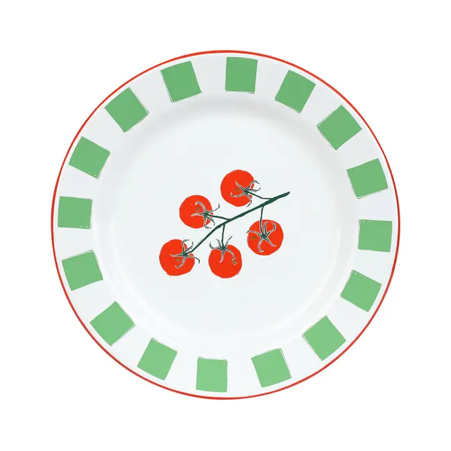 Tomato Enamel Plate 20cm