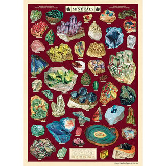 Cavallini Vintage Poster - Field Guide to Minerals