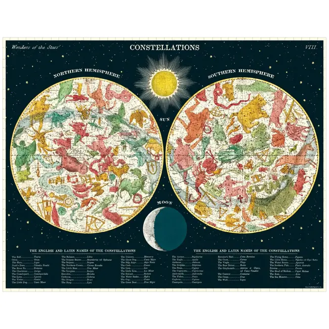 Cavallini Constellations 1000 Piece Puzzle