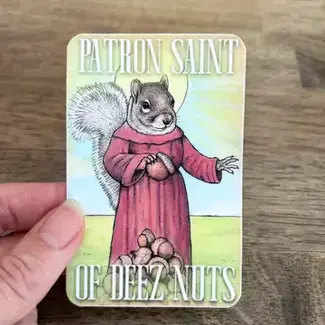 Ox & Ink Silly Saint Squirrel Sticker