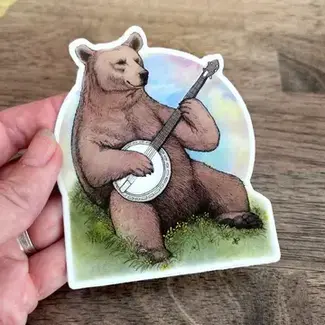Ox & Ink Banjo Bear Sticker