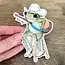 Ox & Ink Cowboy Frog Sticker