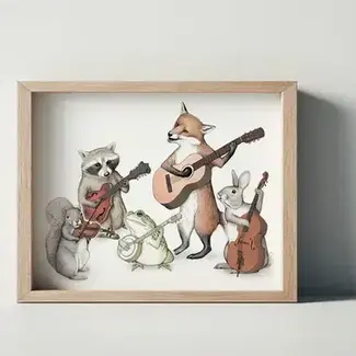 Ox & Ink Animal Band Art Print 8x10