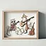 Ox & Ink Animal Band Art Print 8x10