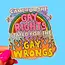 Gay Wrongs Glitter Sticker