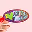 I Love Critical Thinking Glitter Sticker
