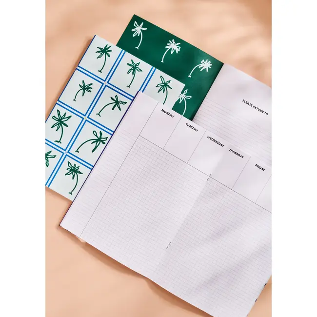 One & Only Paper Palm Grid Weekly Planner