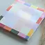 Rainbow Checks Sticky Notepad