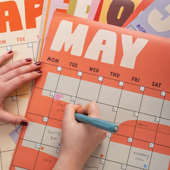 Large Monthly Undated Wall Planner