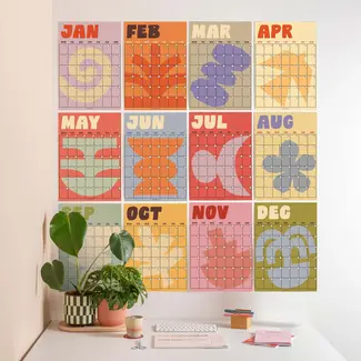 Large Monthly Undated Wall Planner