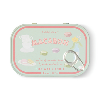 Macaron Bistro Tin Candle