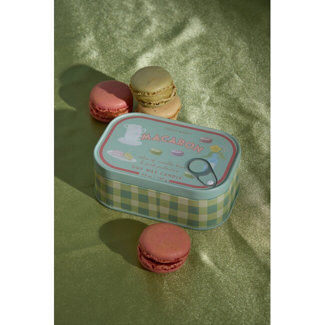 Macaron Bistro Tin Candle
