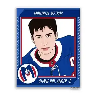 Shane Hollander Trading Card Sticker