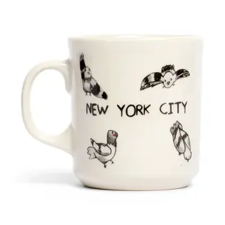 Fishs Eddy Ben Lenovtz Pigeon Mug