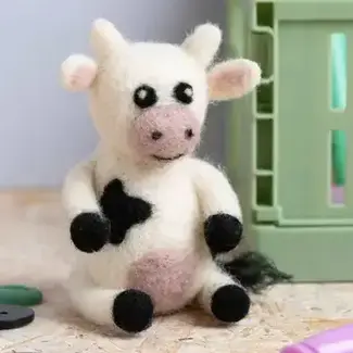 Cow Needle Felting Kit