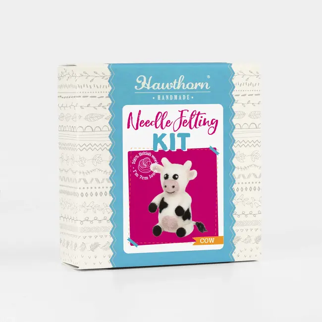 Cow Needle Felting Kit