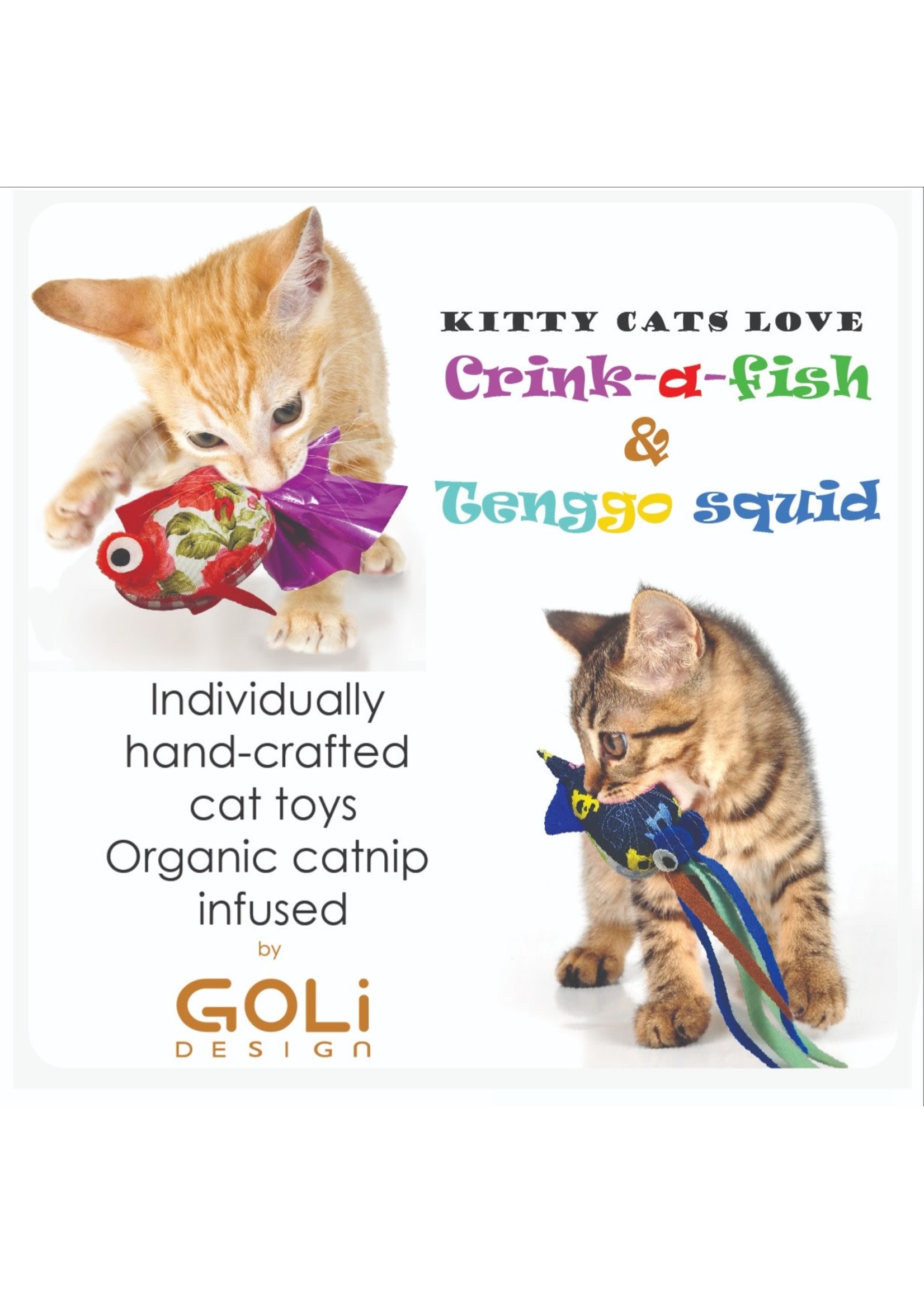 Goli Design Goli Crink a Fish Toy