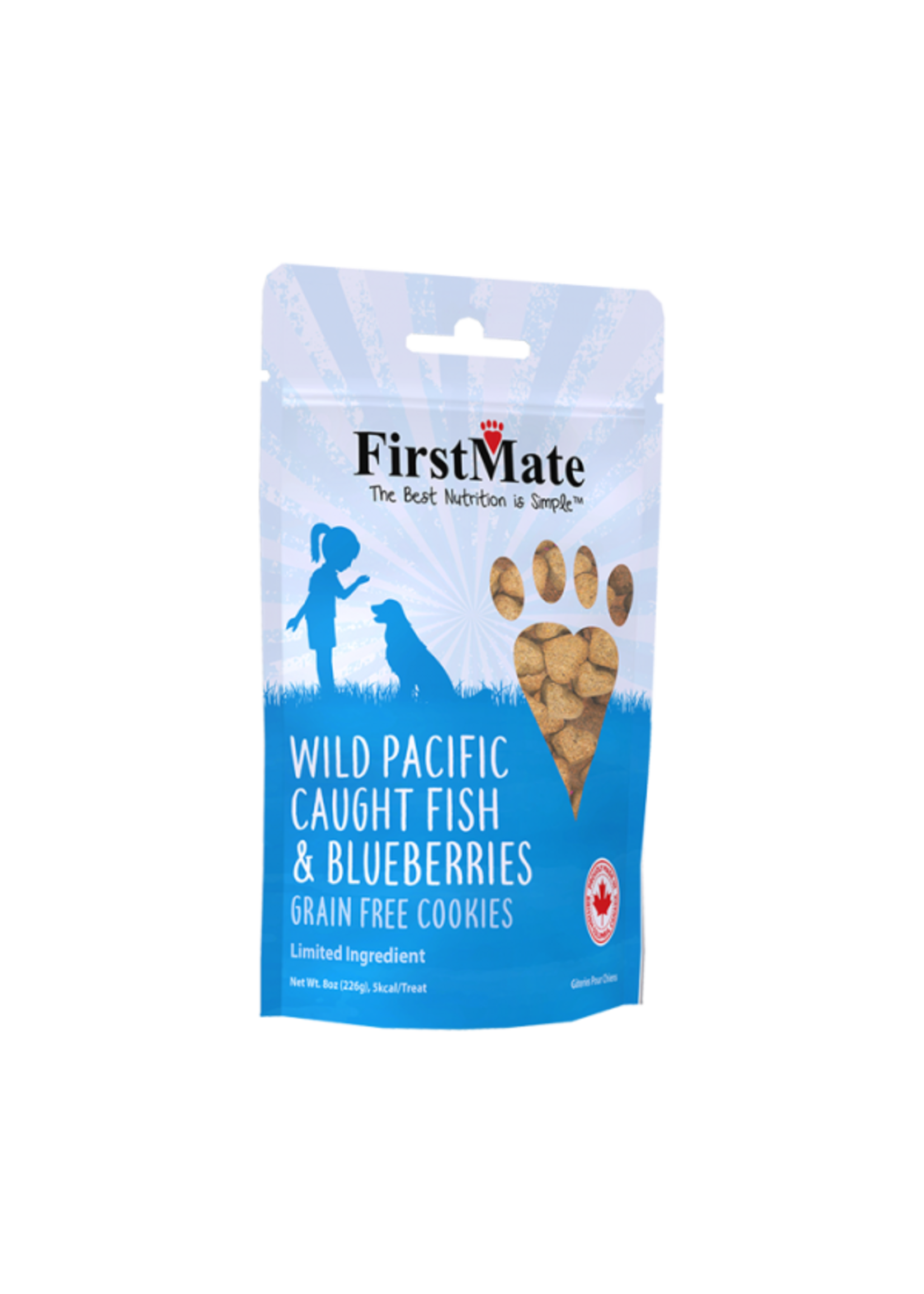 FirstMate FirstMate Fish Blueberry Dog Treat 8z