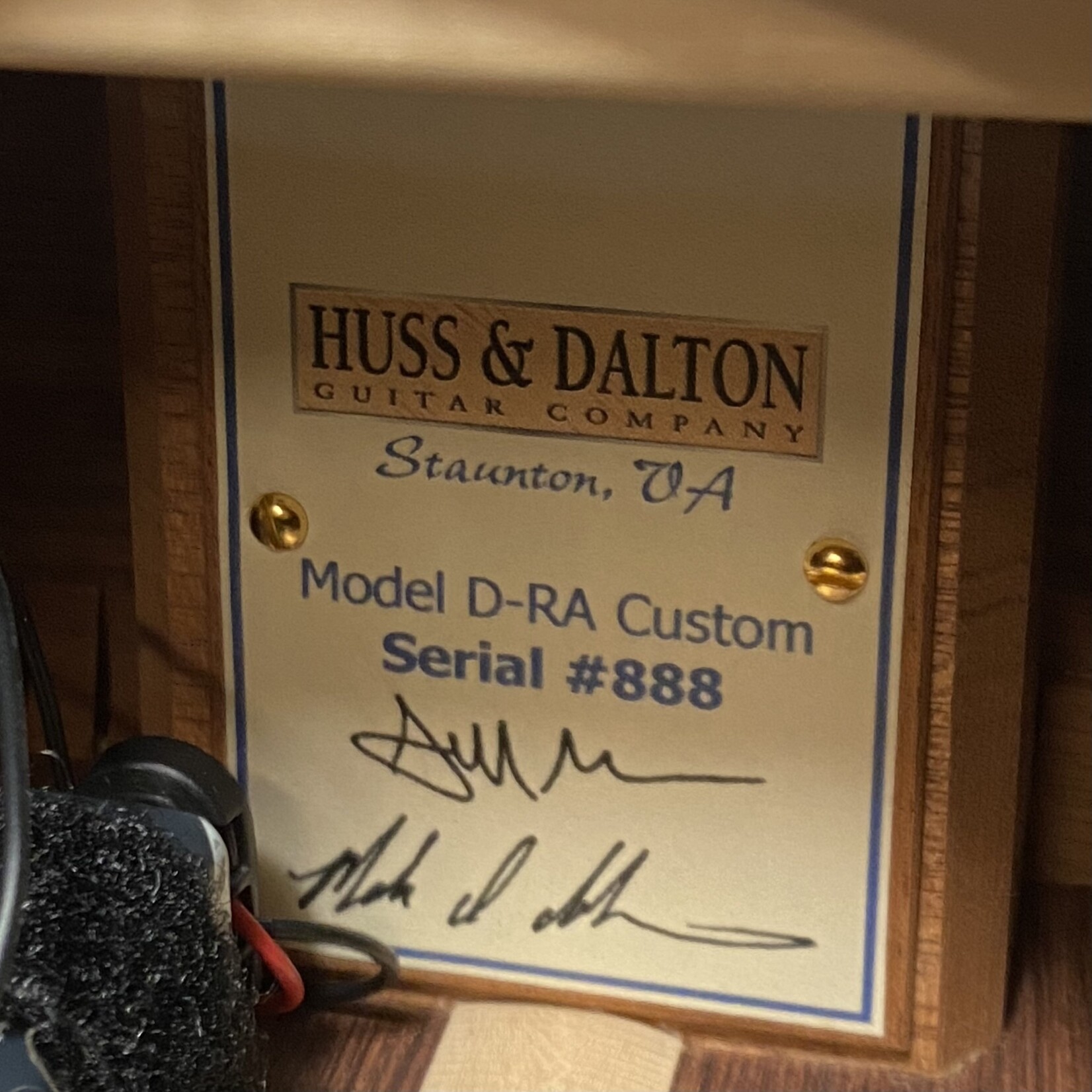 Huss & Dalton Huss and Dalton D-RA Custom