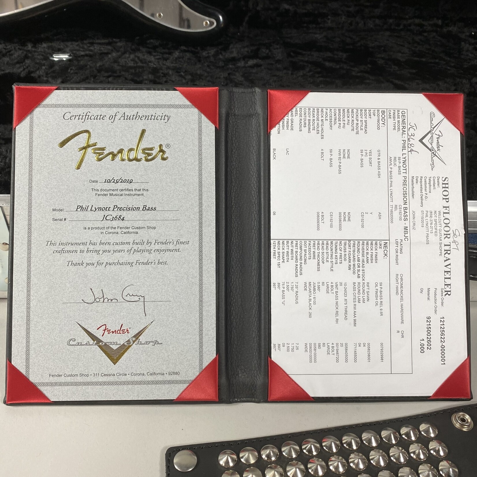 Fender 2019 Fender Custom Shop Limited Edition Phil Lynott Precision Bass