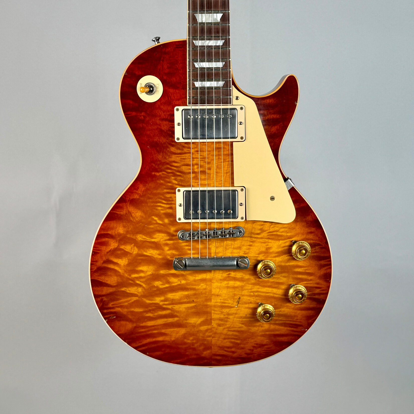 Gibson 2018 Gibson Tom Murphy Painted & Aged R8 '58 Reissue Les Paul Standard Ice Tea Burst