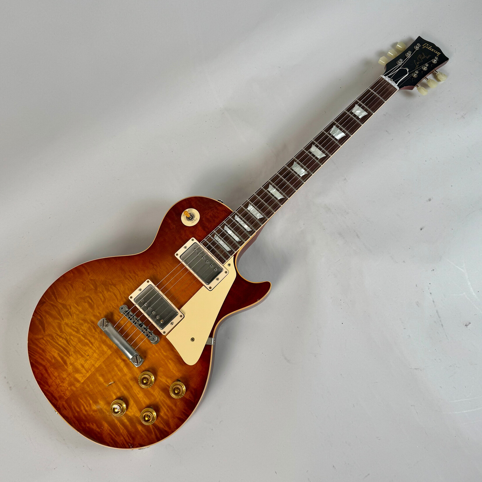 Gibson 2018 Gibson Tom Murphy Painted & Aged R8 '58 Reissue Les Paul Standard Ice Tea Burst