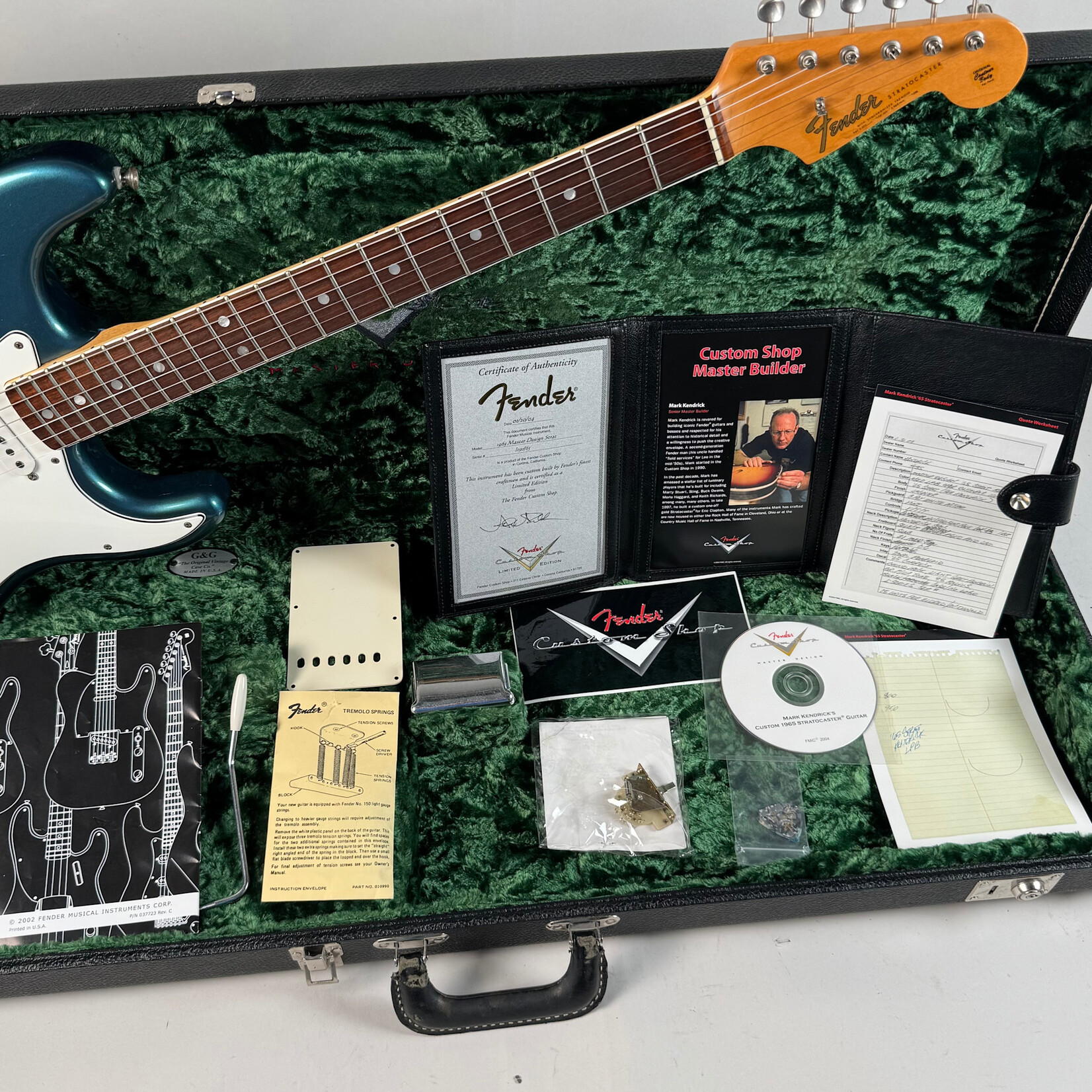 Fender 2004 Fender Custom Shop Master Design '65 Stratocaster Lake Placid Blue