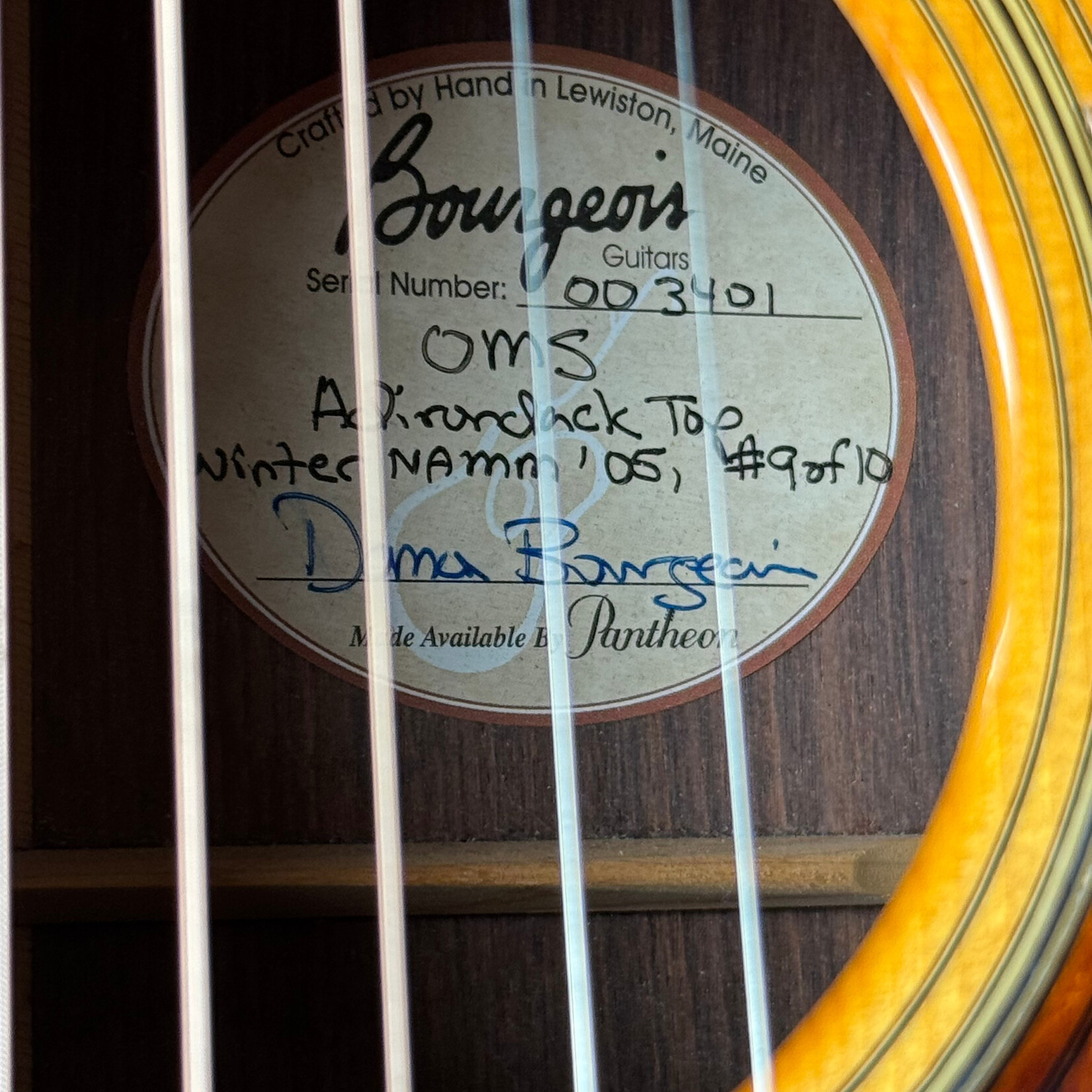 Bourgeois 2005 Bourgeois OMS Winter Namm '05 #9 of 10