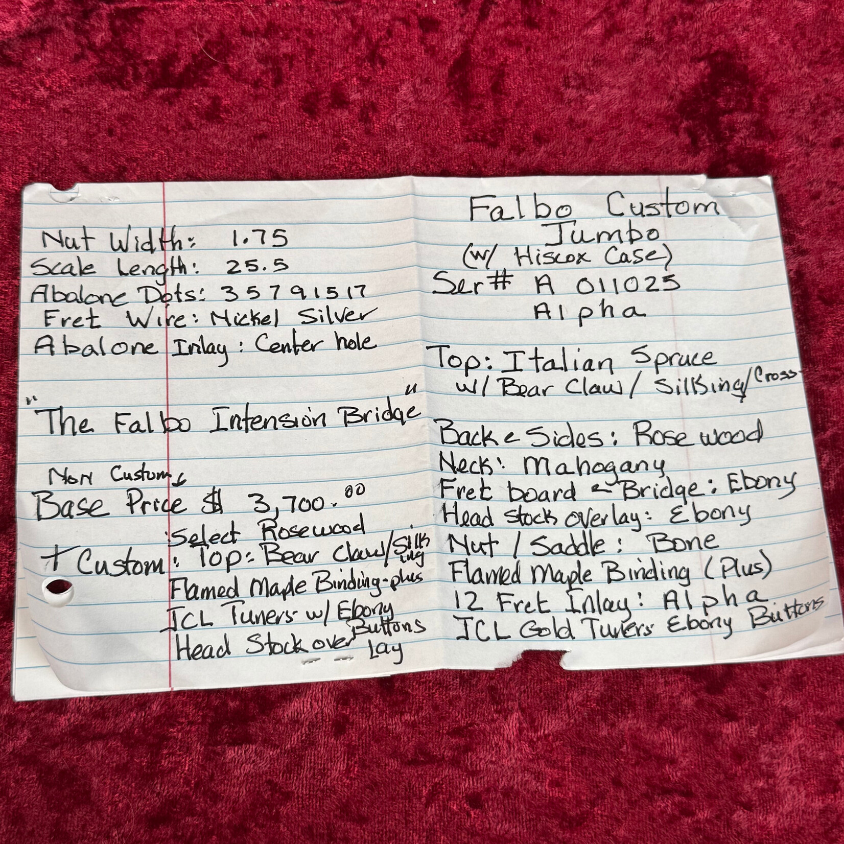 falbo Falbo Custom Jumbo