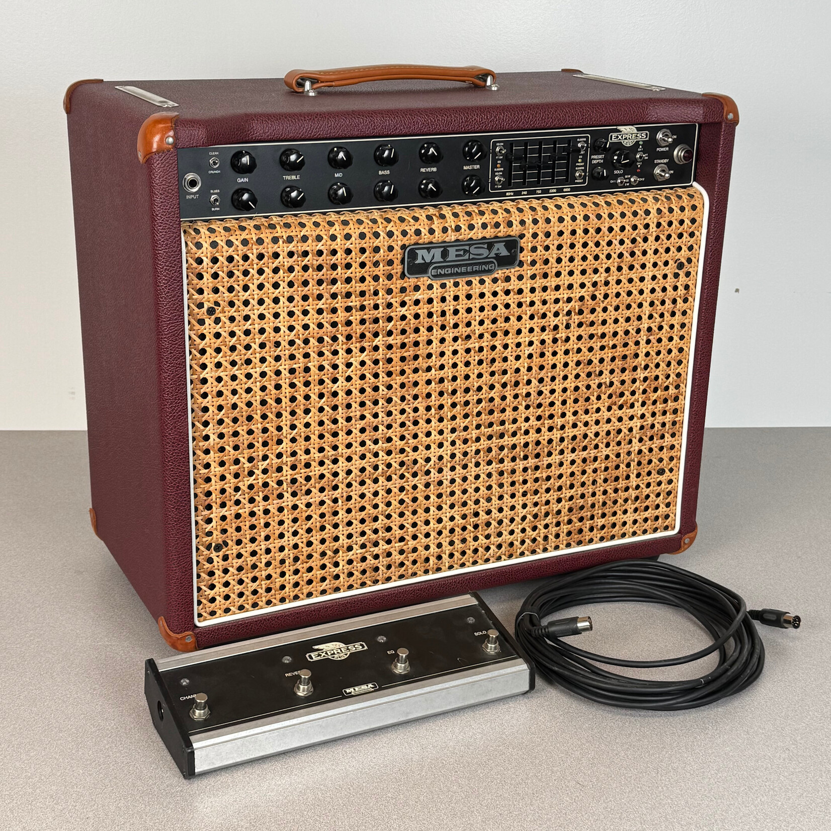 Mesa Boogie 2013 Mesa 5:50 Plus Express Burgundy Wicker Front