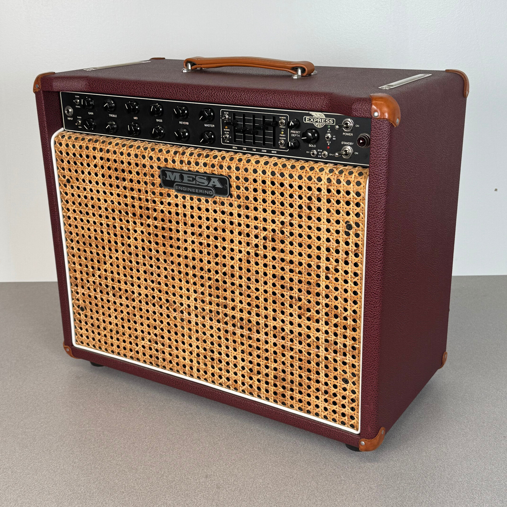 Mesa Boogie 2013 Mesa 5:50 Plus Express Burgundy Wicker Front