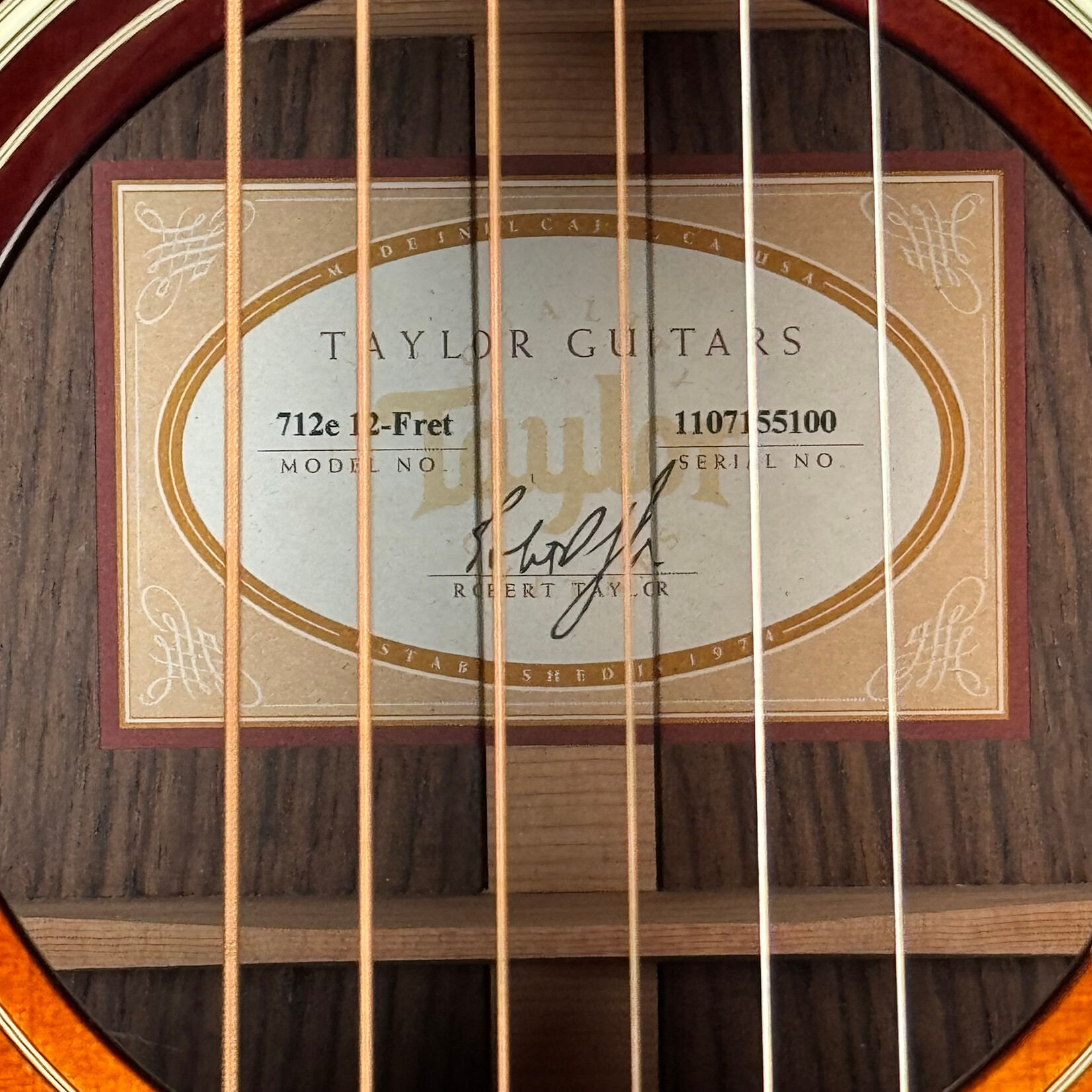 Taylor 2015 Taylor 712ce 12-fret Sunburst