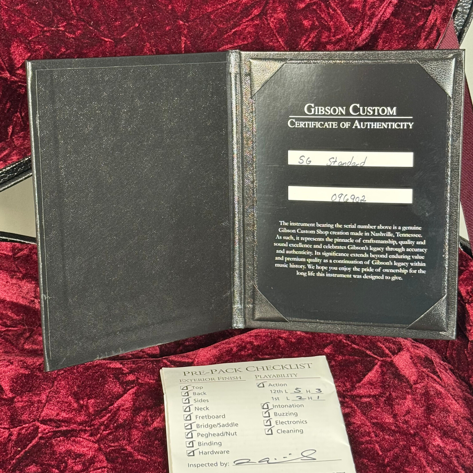 Gibson 2020 Gibson Custom Shop SG Fat Neck Candy Blue