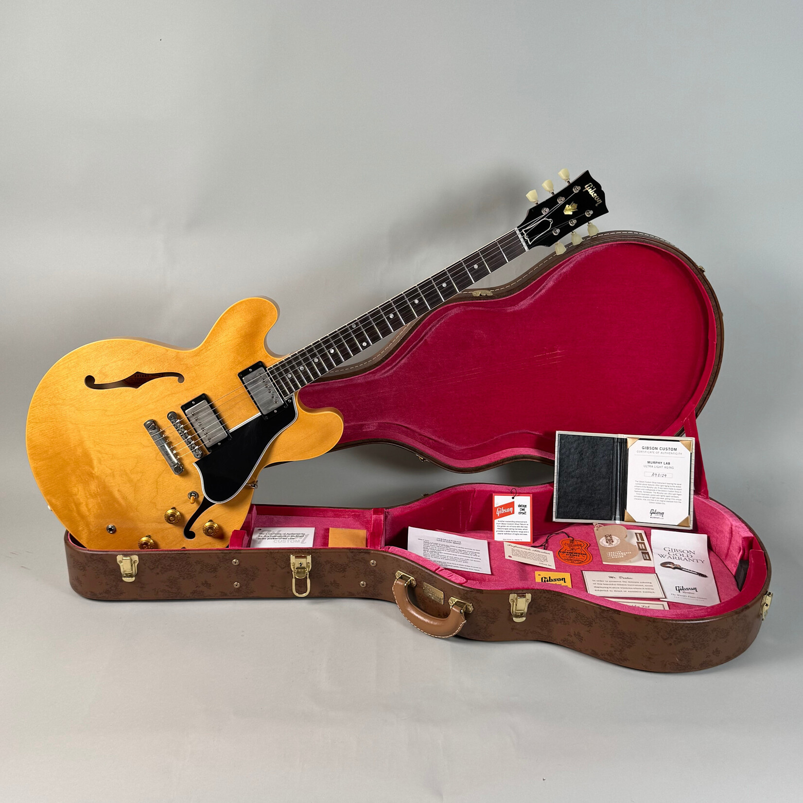 Gibson 2022 Gibson '59 Reissue ES-335 Dot Natural Murphy Lab Ultra Light Aging