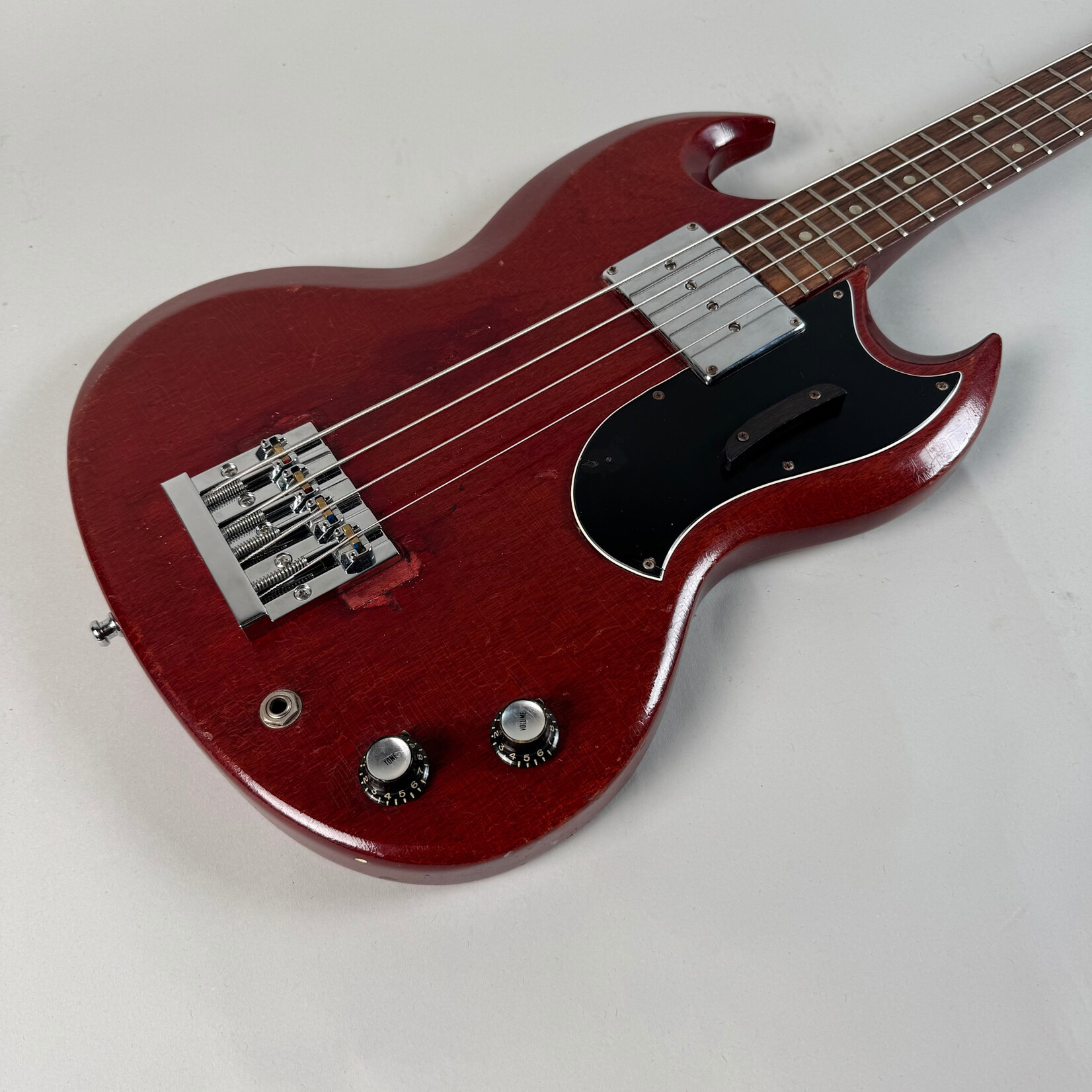 Gibson 1968 Gibson EB-0 Cherry (filled and replaced bridge)