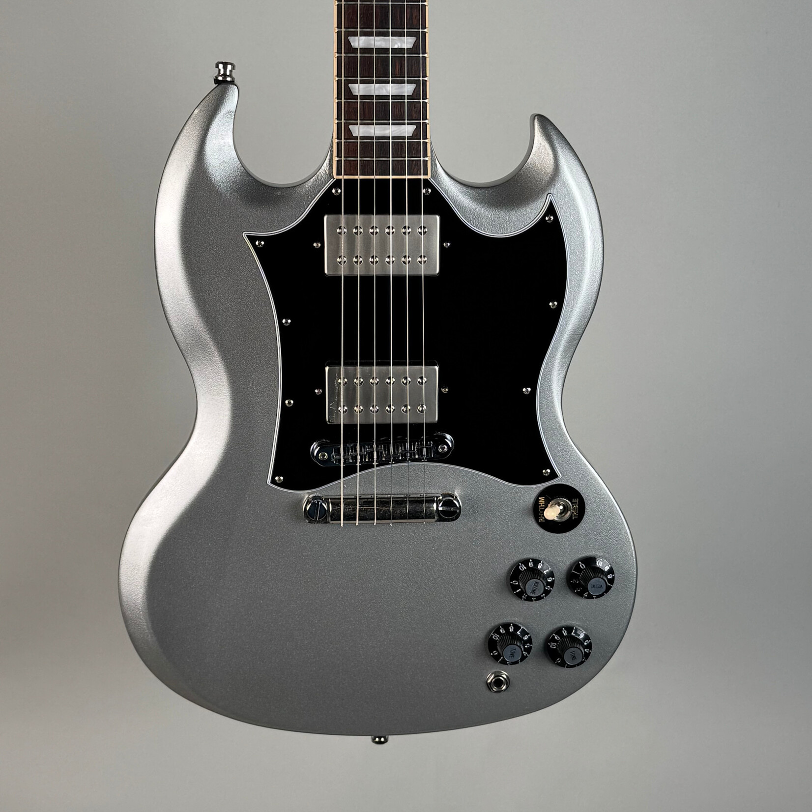 Gibson 2023 Gibson SG Standard Silver Mist (Changed Pickups, Tuners, Moved Strap Button)