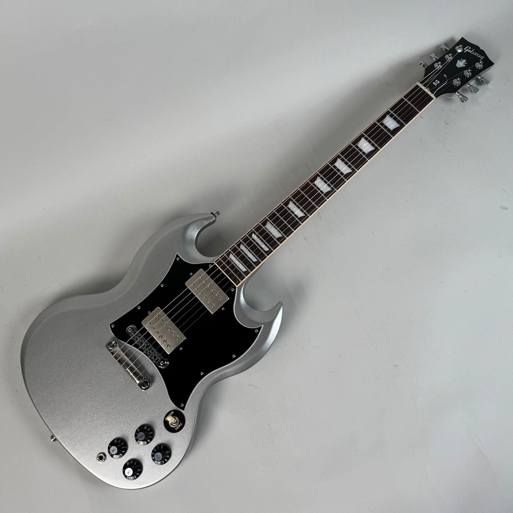 Gibson 2023 Gibson SG Standard Silver Mist (Changed Pickups, Tuners, Moved Strap Button)