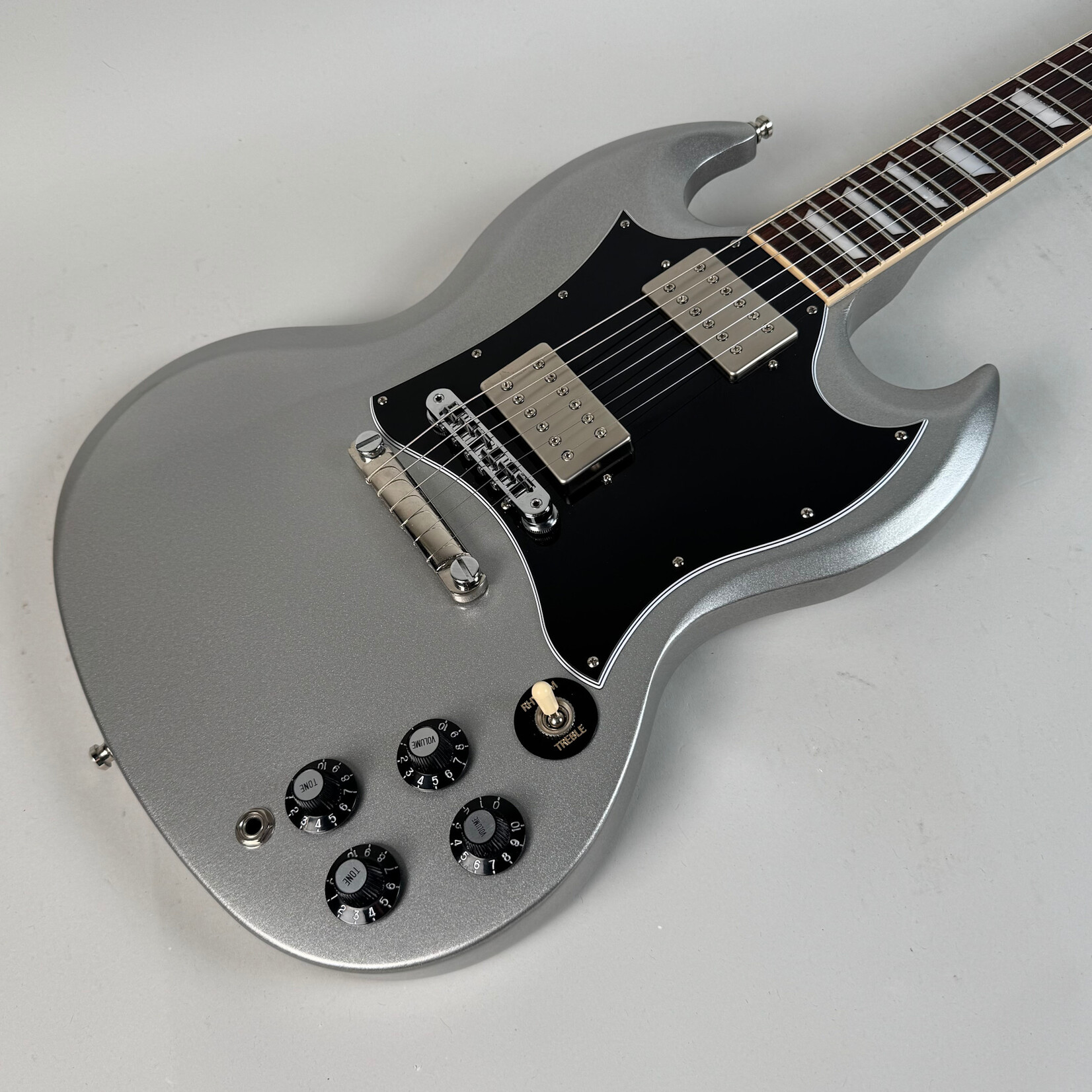 Gibson 2023 Gibson SG Standard Silver Mist (Changed Pickups, Tuners, Moved Strap Button)