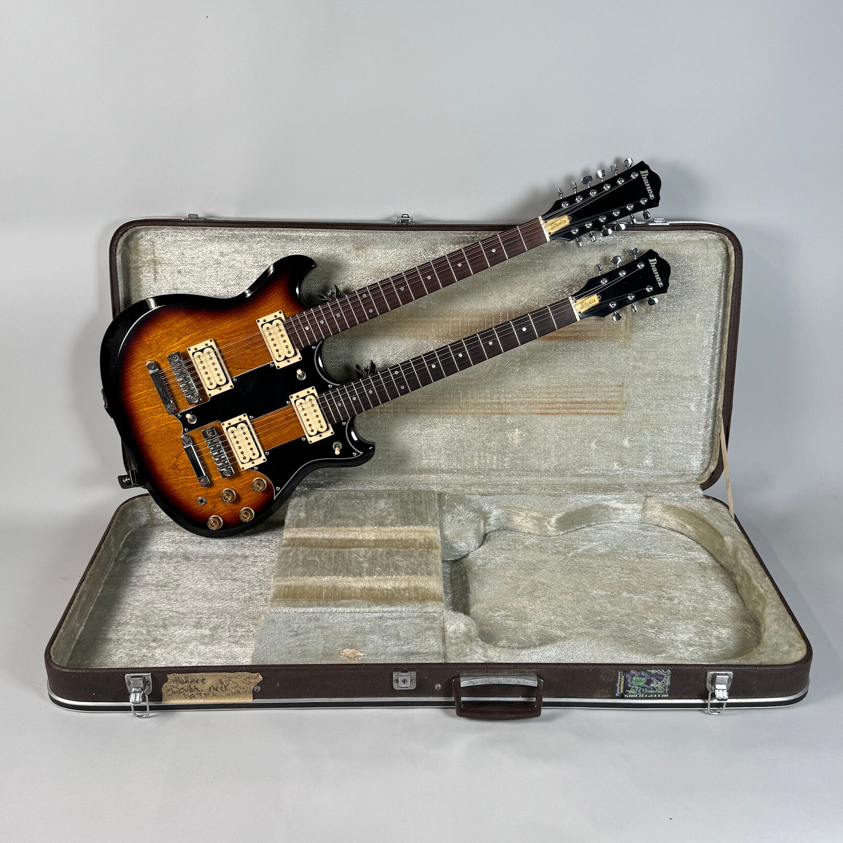 Ibanez 1981 Ibanez ST1200 Studio Doubleneck Tobacco Sunburst