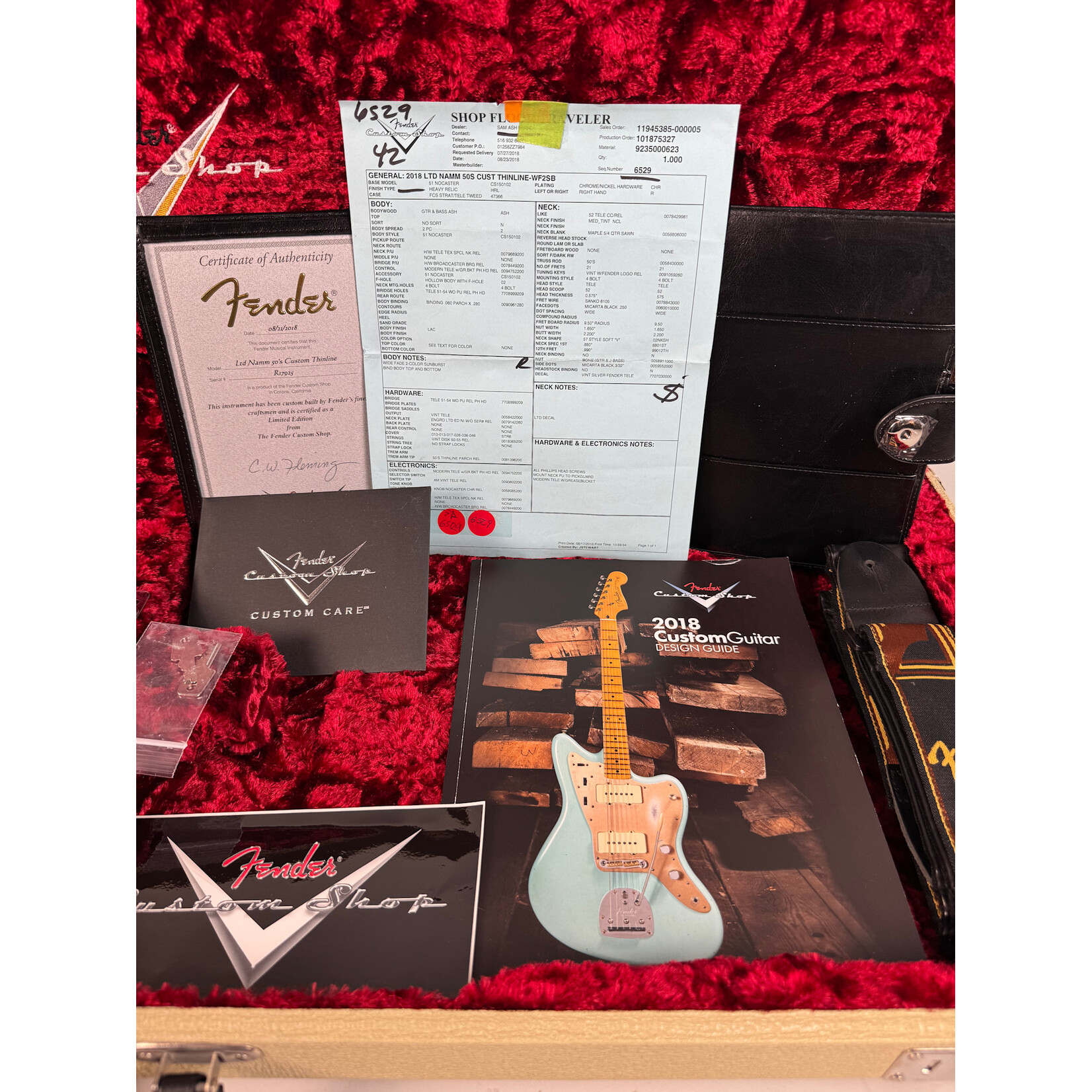 Fender 2018 Fender LTD NAMM 50s Custom Thinline Telecaster Sunburst