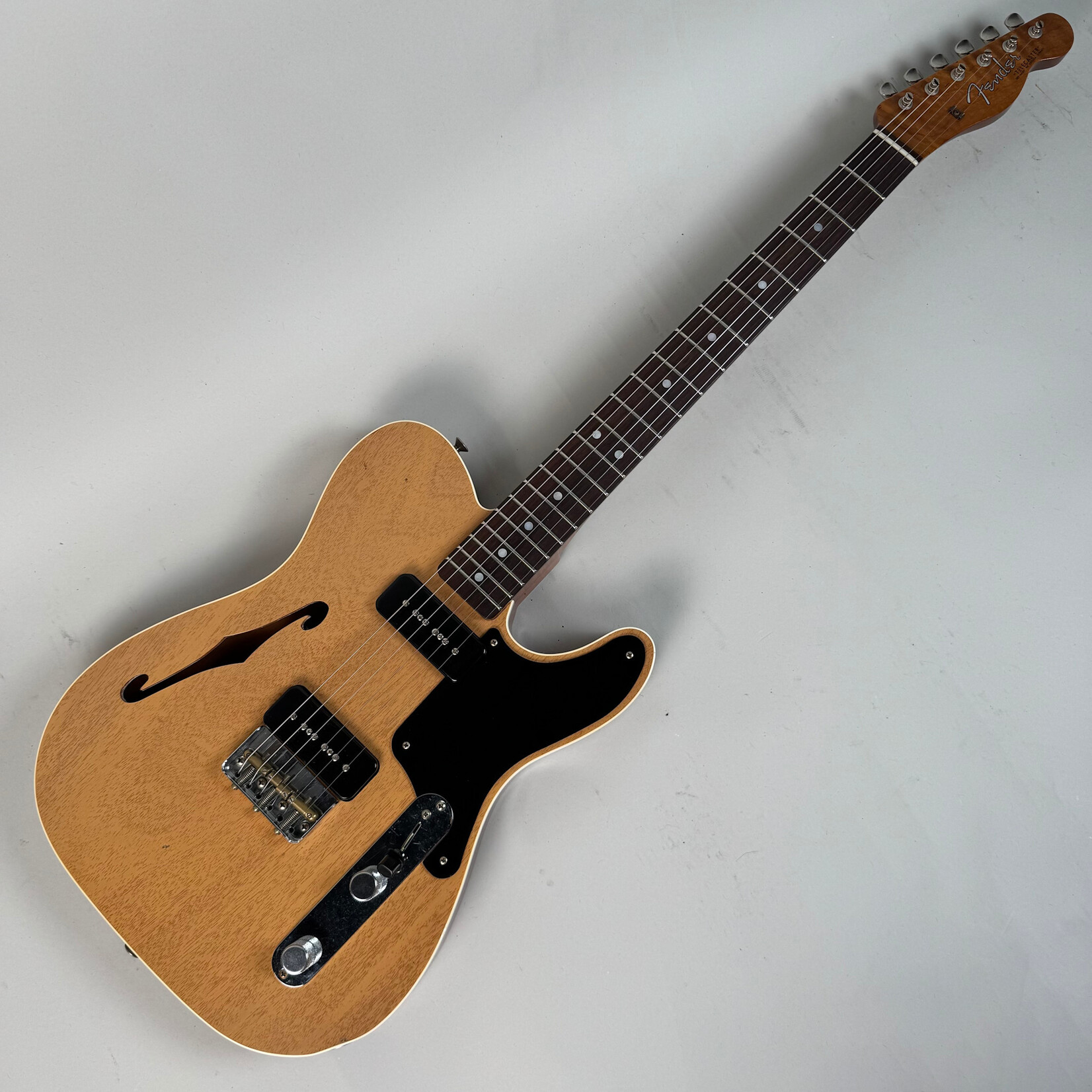 Fender 2023 Fender Custom Shop Michigan Mahogany P-90 Telecaster Thinline Aged TV Yellow